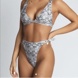 Meshki Aadya bikini bottoms: snake
